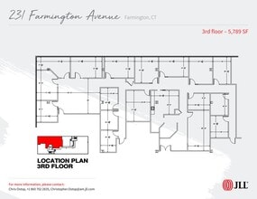 231 Farmington Ave, Farmington, CT à louer Plan de site– Image 1 sur 1