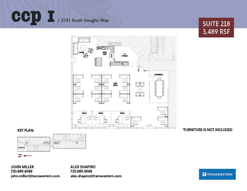 3131 S Vaughn Way, Aurora, CO à louer Plan d’étage– Image 1 sur 2
