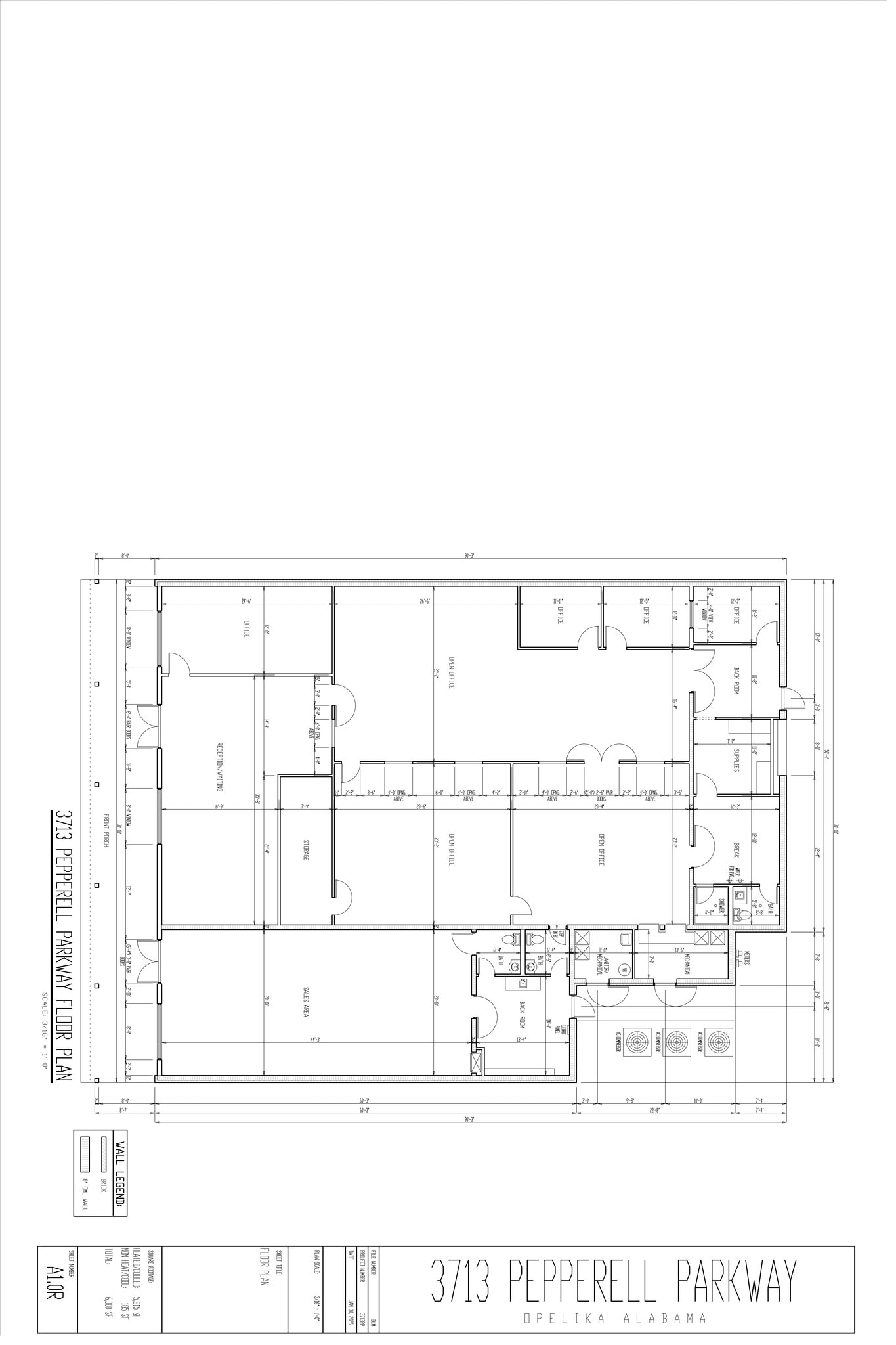 3713-3715 Pepperell Pky, Opelika, AL à louer Plan de site– Image 1 sur 1