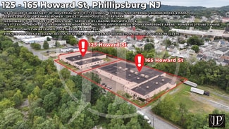 Plus de détails pour 125-155 Howard St, Phillipsburg, NJ - Industriel/Logistique à louer