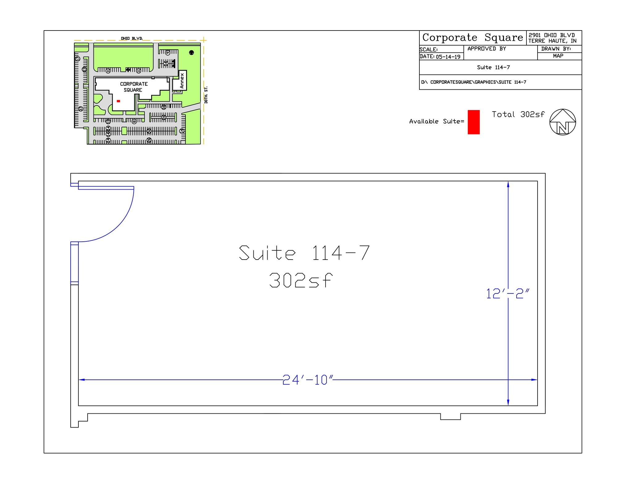 2901 Ohio Blvd, Terre Haute, IN à louer Plan de site– Image 1 sur 1