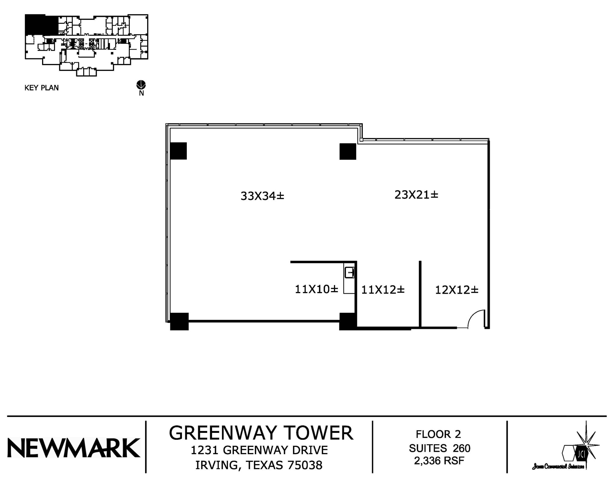 1231 Greenway Dr, Irving, TX à louer Plan d’étage– Image 1 sur 1