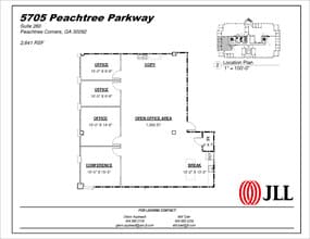 5707 Peachtree Pky, Peachtree Corners, GA à louer Plan d’étage– Image 1 sur 2