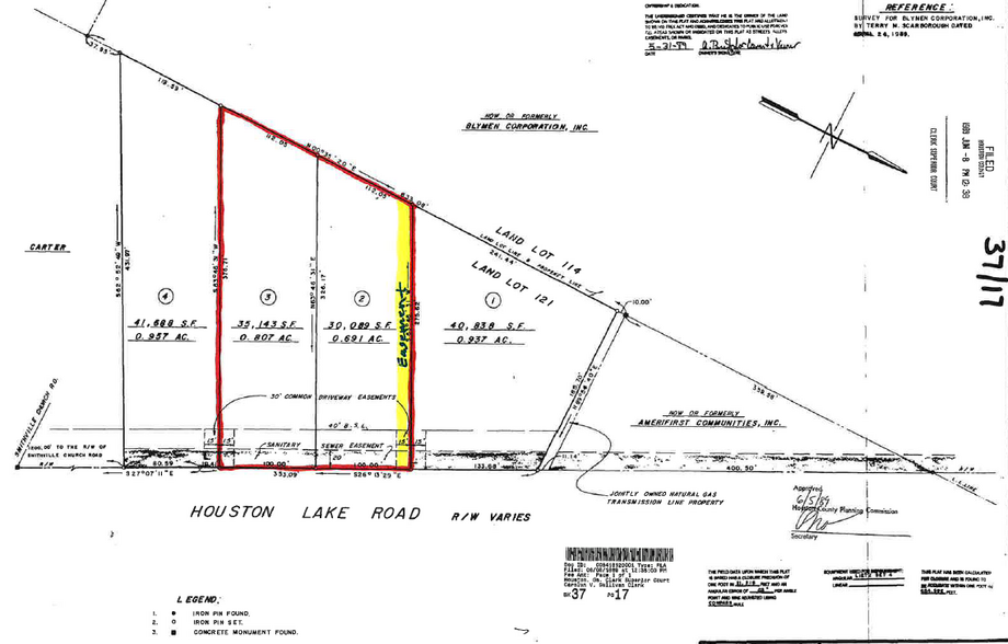 341 S Houston Lake Rd, Warner Robins, GA à vendre - Plan cadastral – Image 2 sur 4