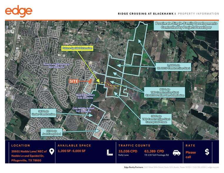 20601 Hodde Lane and Speidel dr, Pflugerville, TX à louer - Photo de l’immeuble – Image 3 sur 4