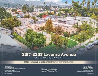 Plus de détails pour 2217-2223 Laverna Ave, Eagle Rock, CA - Logement à vendre