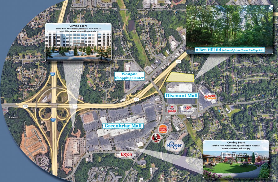 0 Ben Hill Rd SW, Atlanta, GA à vendre - Aérien – Image 2 sur 3