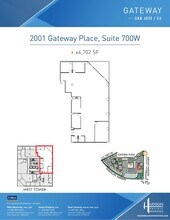 2033 Gateway Pl, San Jose, CA à louer Plan d’étage– Image 1 sur 1