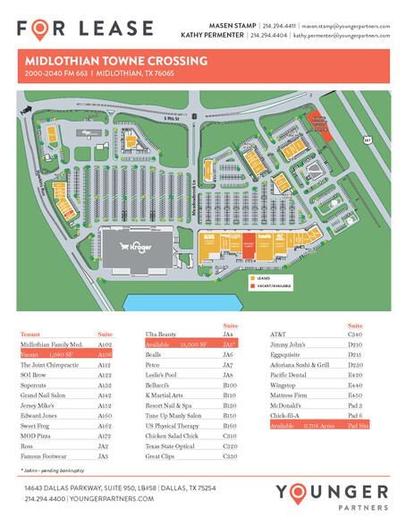 Hwy 287 & FM 663, Midlothian, TX à louer - Plan de site – Image 1 sur 1