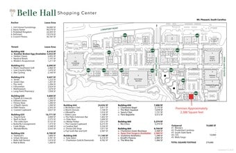 600 Long Point Rd, Mount Pleasant, SC à louer Plan de site– Image 1 sur 1