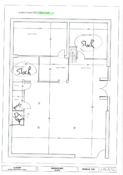 Local commercial dans La Baule-Escoublac à vendre - Plan d’étage – Image 2 sur 3