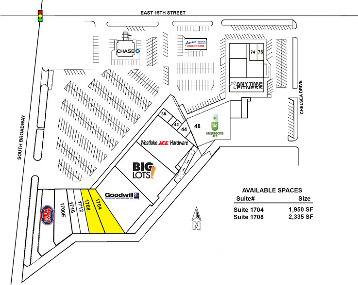 1700 S Broadway Ave, Edmond, OK à louer - Plan de site – Image 3 sur 3