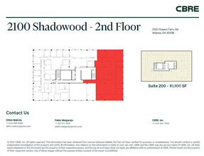 2100 Powers Ferry Rd SE, Atlanta, GA à louer Plan d’étage– Image 1 sur 1