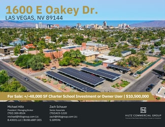 Plus de détails pour 1600 E Oakey Blvd, Las Vegas, NV - Spécialisé à vendre