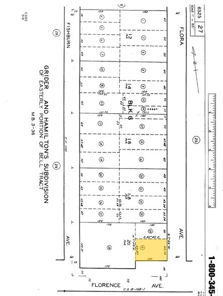 4273 Florence Ave, Bell, CA à vendre - Plan cadastral – Image 2 sur 37