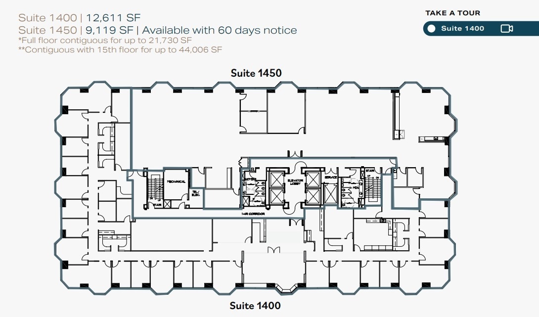 550 W C St, San Diego, CA à louer Plan d’étage– Image 1 sur 6