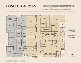 895 S Dobson Rd, Chandler, AZ à louer Plan d’étage– Image 2 sur 2
