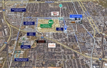 800 S Welch St, Denton, TX - VUE AÉRIENNE  vue de carte - Image1