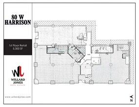 80 W Harrison St, Chicago, IL à louer Plan d’étage– Image 2 sur 2