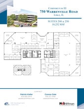 750 Warrenville Rd, Lisle, IL à louer Plan d’étage– Image 2 sur 2