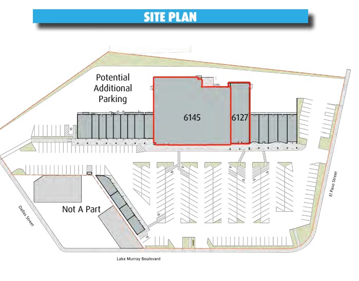 6101-6193 Lake Murray Blvd, La Mesa, CA à louer Plan de site– Image 1 sur 1