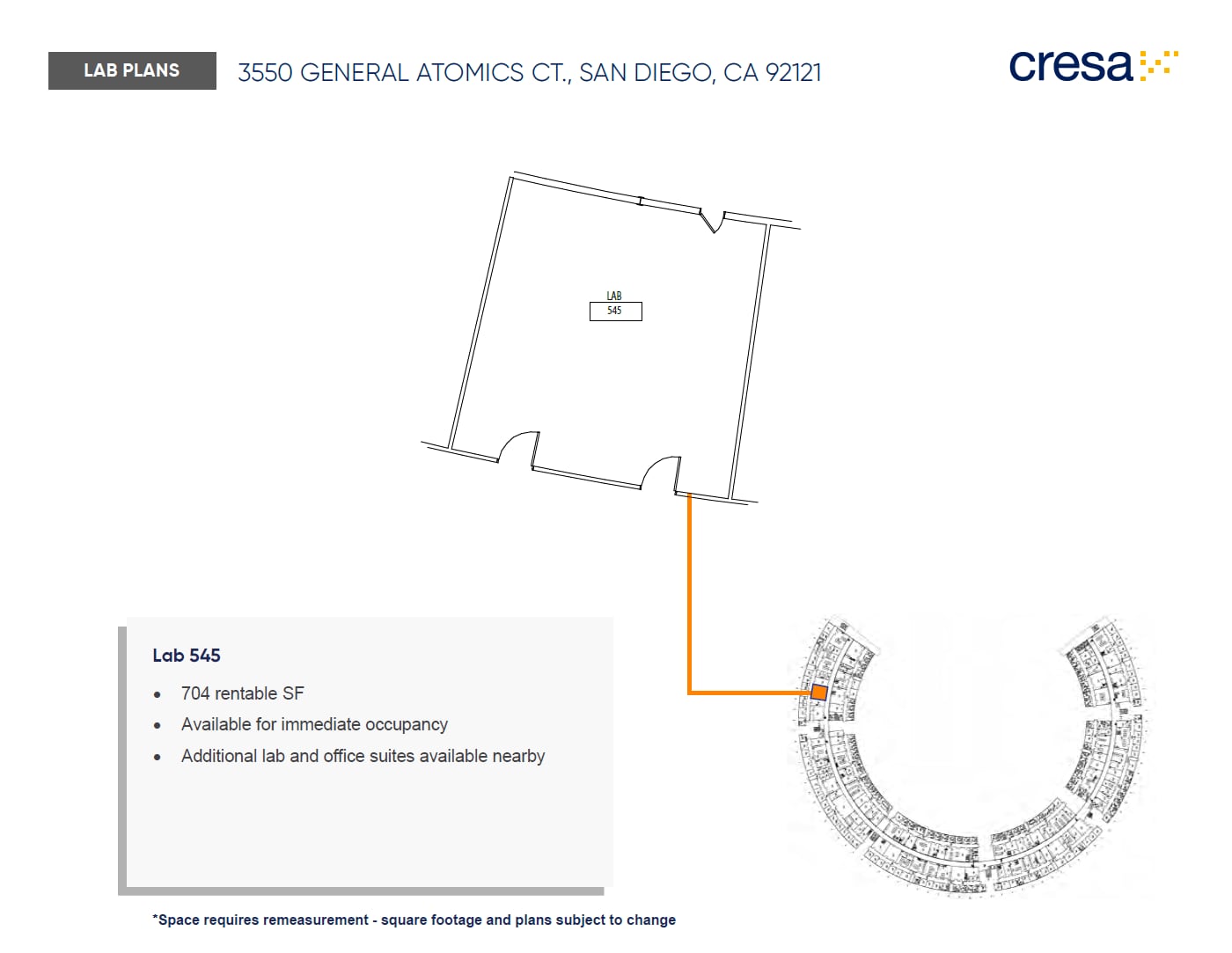 3550 General Atomics Ct, San Diego, CA à louer Plan d’étage– Image 1 sur 1