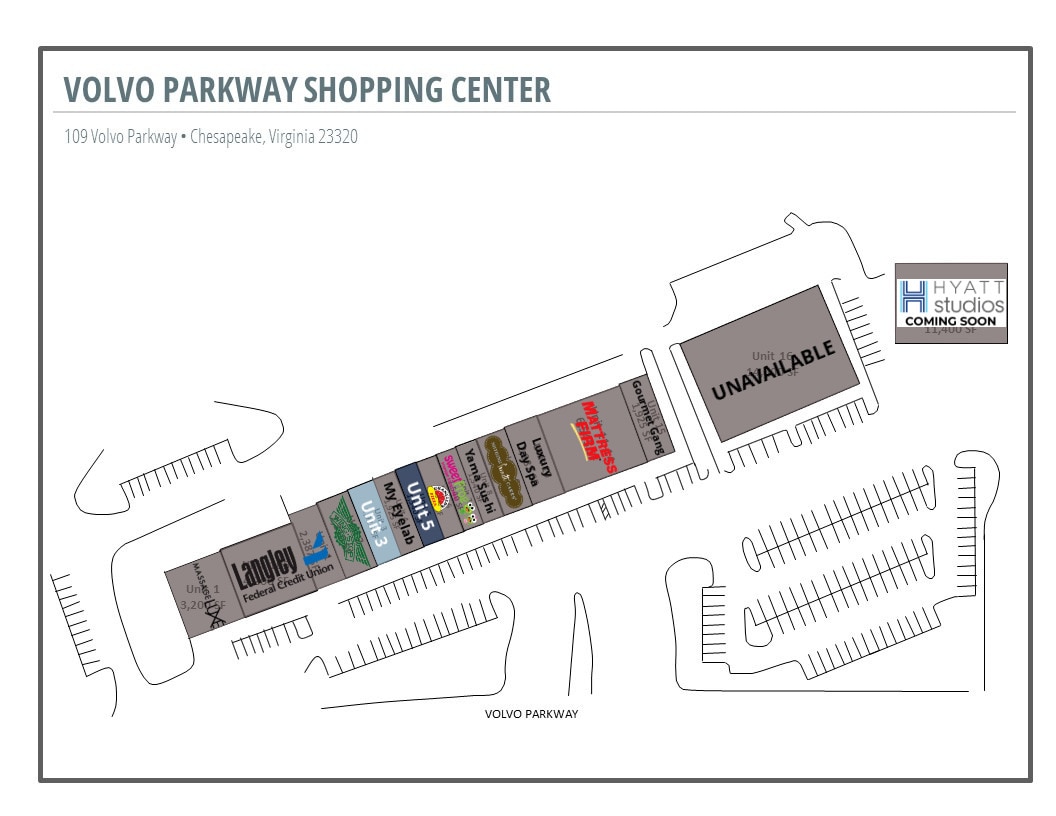 109 Volvo Pky, Chesapeake, VA à louer Plan de site– Image 1 sur 1