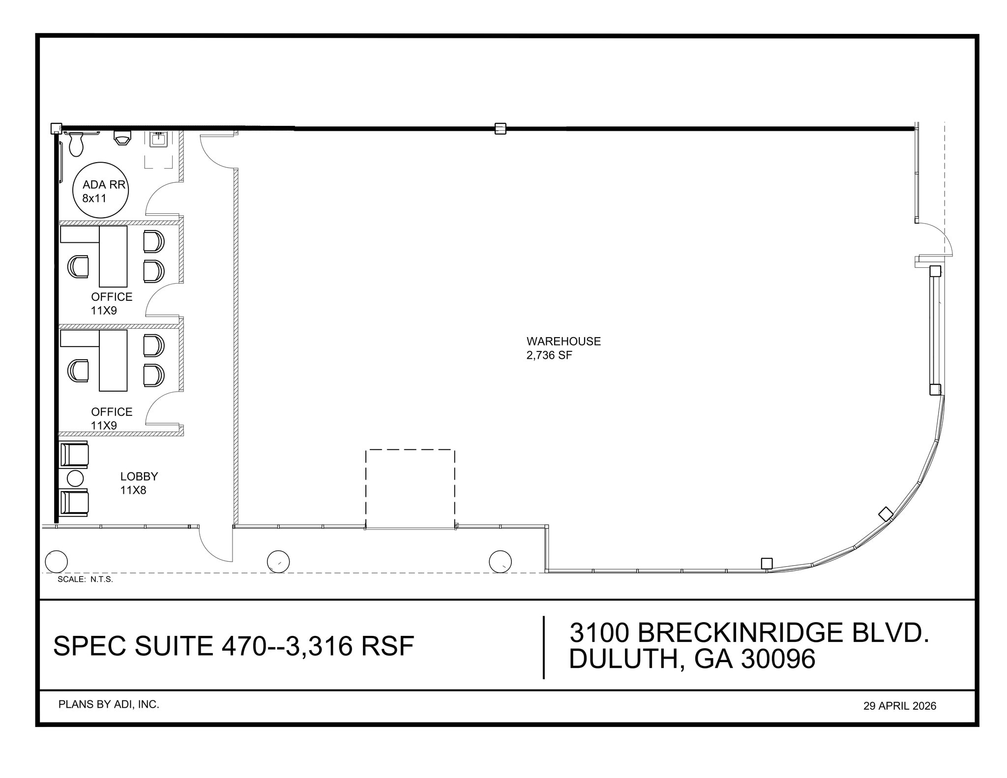 3100 Breckinridge Blvd, Duluth, GA à louer Plan de site– Image 1 sur 1
