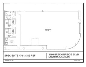 3100 Breckinridge Blvd, Duluth, GA à louer Plan de site– Image 1 sur 1