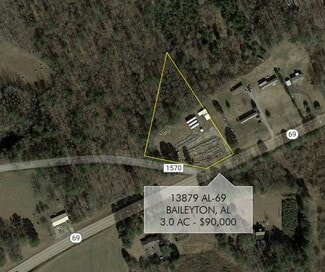 Plus de détails pour 13879 Highway 69, Baileyton, AL - Terrain à vendre