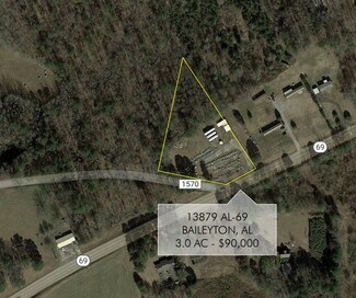 Plus de détails pour 13879 Highway 69, Baileyton, AL - Terrain à vendre