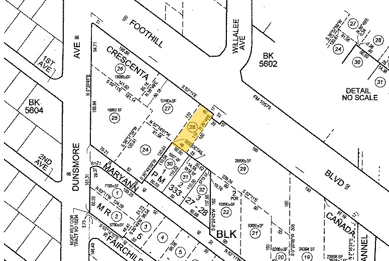 3536 Foothill Blvd, La Crescenta, CA à louer - Plan cadastral – Image 3 sur 20
