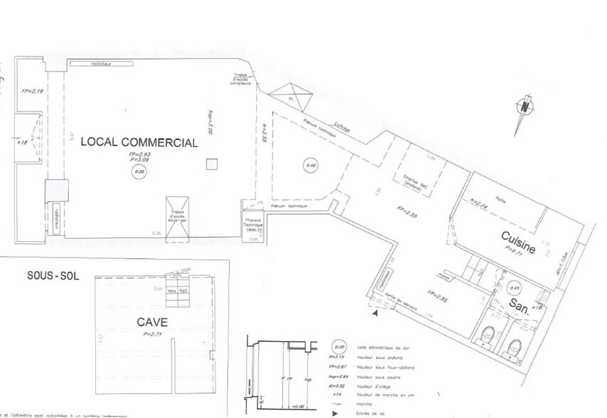 Local commercial dans Paris à louer - Plan d’étage – Image 3 sur 3