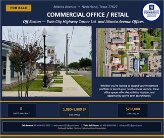 Plus de détails pour 203 Twin City hwy, Nederland, TX - Bureau à vendre
