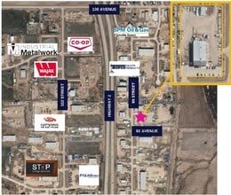 9201 99 St, Grande Prairie County No 1, AB - VUE AÉRIENNE  vue de carte