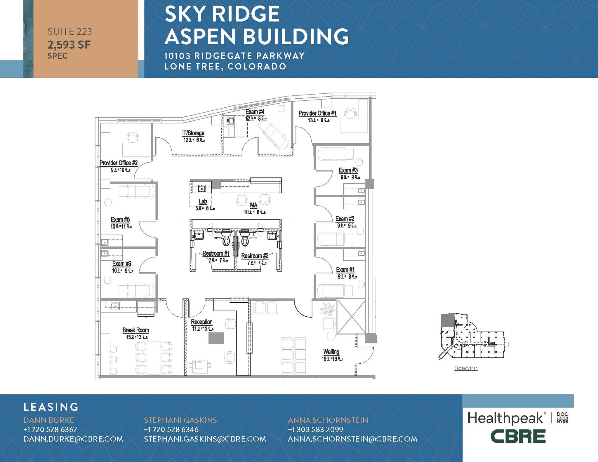 10535 Park Meadows Blvd, Lone Tree, CO à louer Plan d’étage– Image 1 sur 1