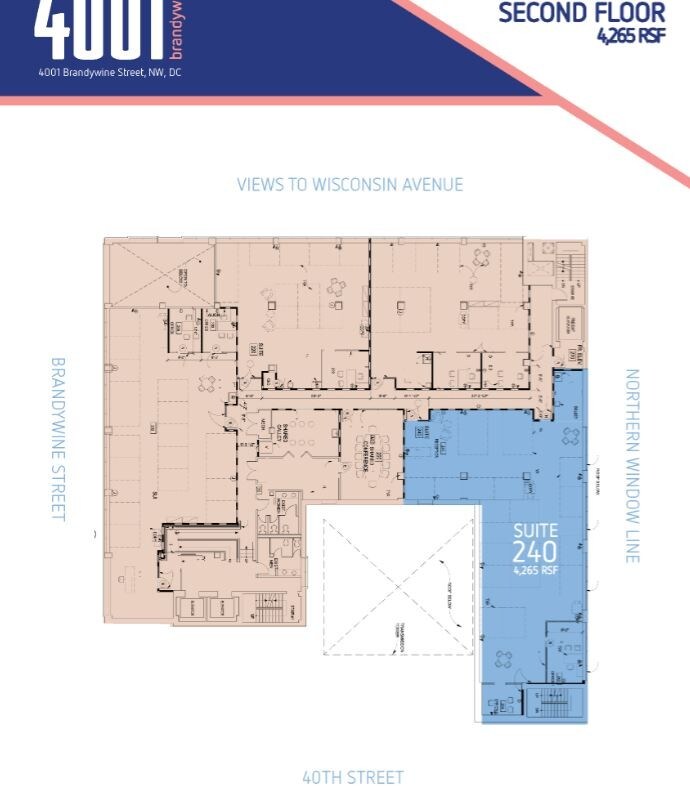 4001 Brandywine St NW, Washington, DC à louer Plan d’étage– Image 1 sur 1
