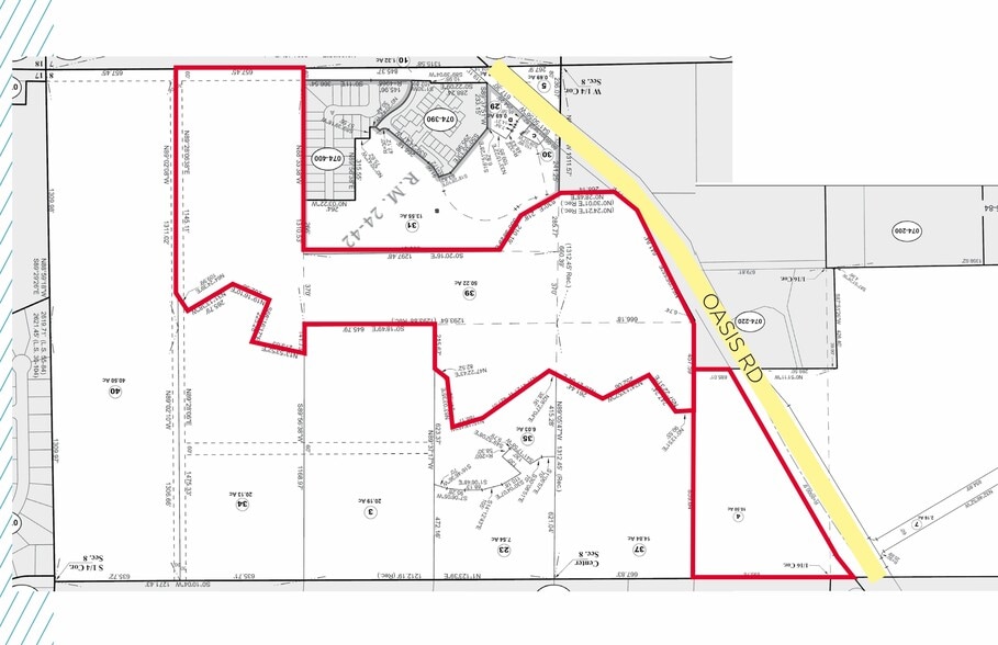 Oasis Road & Gold Hill Drive, Redding, CA à vendre - Plan cadastral – Image 2 sur 2