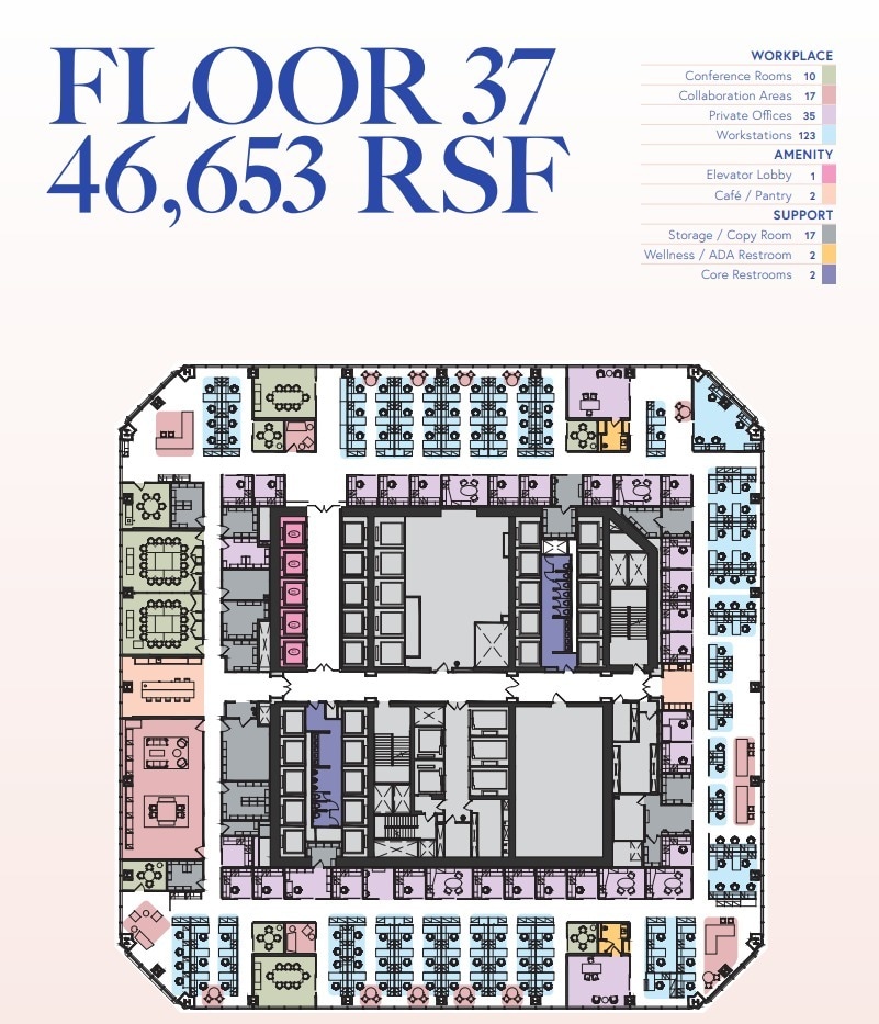 One World Trade Center, New York, NY à louer Plan d’étage– Image 1 sur 16