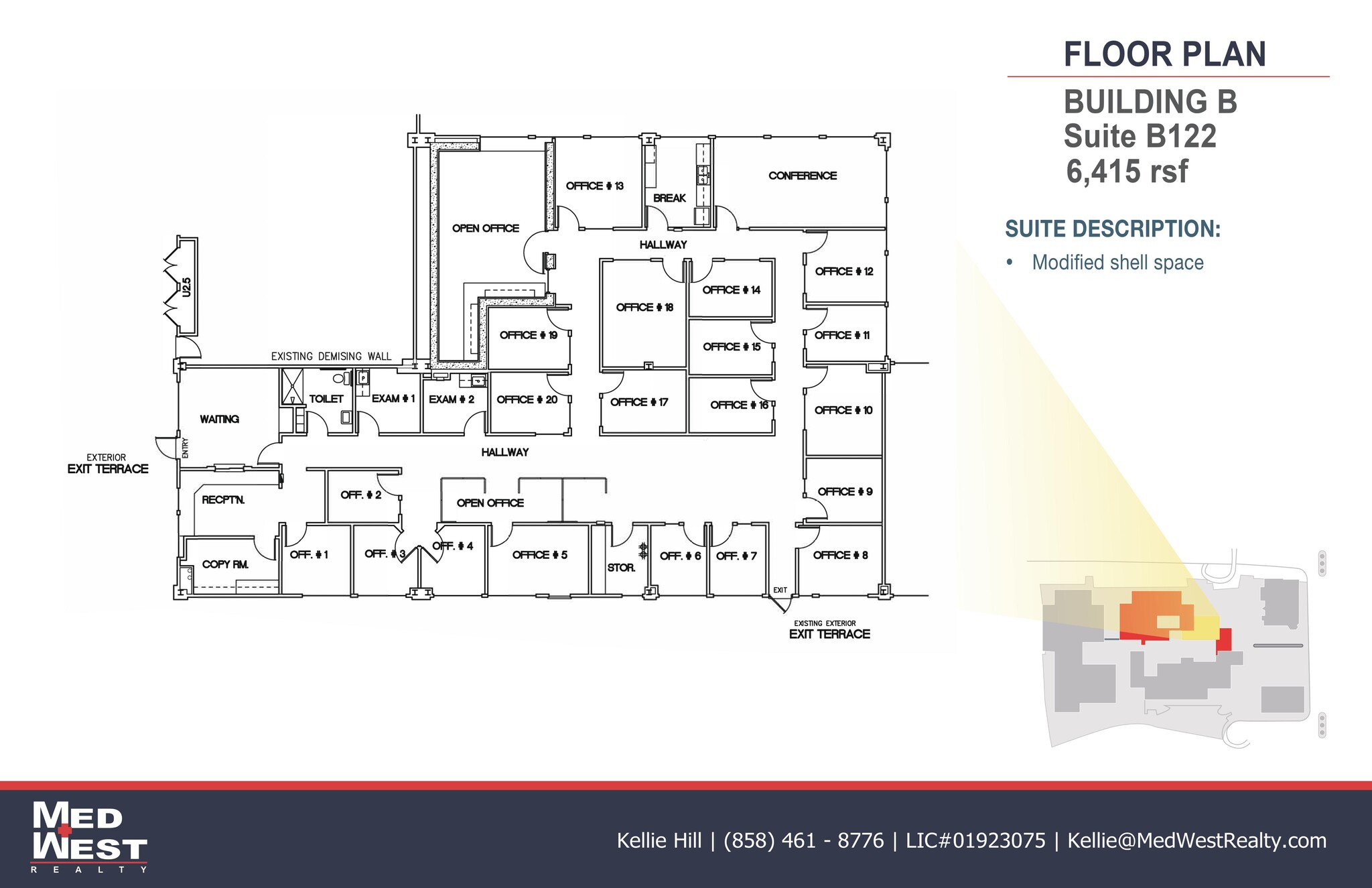 8950 Villa La Jolla Dr, La Jolla, CA à louer Plan d’étage– Image 1 sur 1