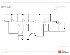 1646 N California Blvd, Walnut Creek, CA à louer Plan d’étage– Image 2 sur 2