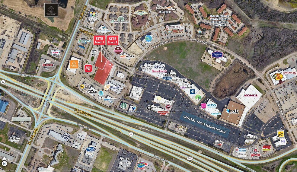 2301-2321 Marketplace Dr, Waco, TX à vendre - Aérien – Image 1 sur 1