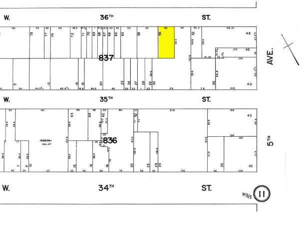 16-18 W 36th St, New York, NY à louer Plan cadastral– Image 1 sur 2