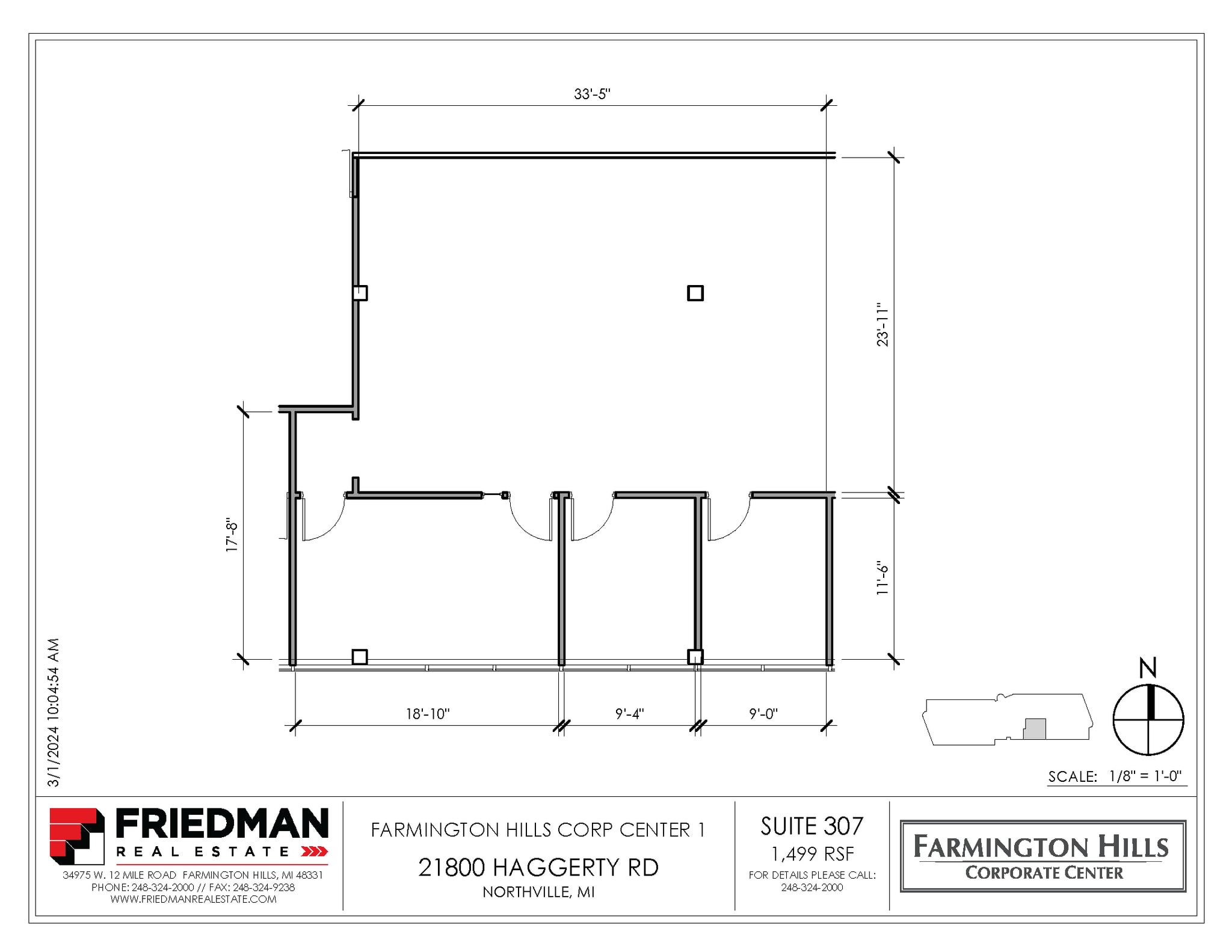 21800 Haggerty Rd, Northville, MI à louer Plan d’étage– Image 1 sur 2