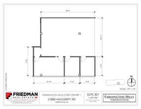 21800 Haggerty Rd, Northville, MI à louer Plan d’étage– Image 1 sur 2