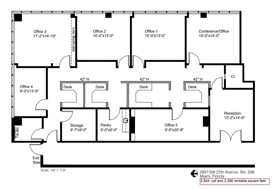 2937 SW 27th Ave, Coconut Grove, FL à louer Plan d’étage– Image 1 sur 1