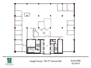 707 7th Ave SW, Calgary, AB à louer Plan d’étage– Image 1 sur 7