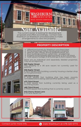 Plus de détails pour Third and Poplar Street Portfolio – à vendre, Macon-Bibb, GA