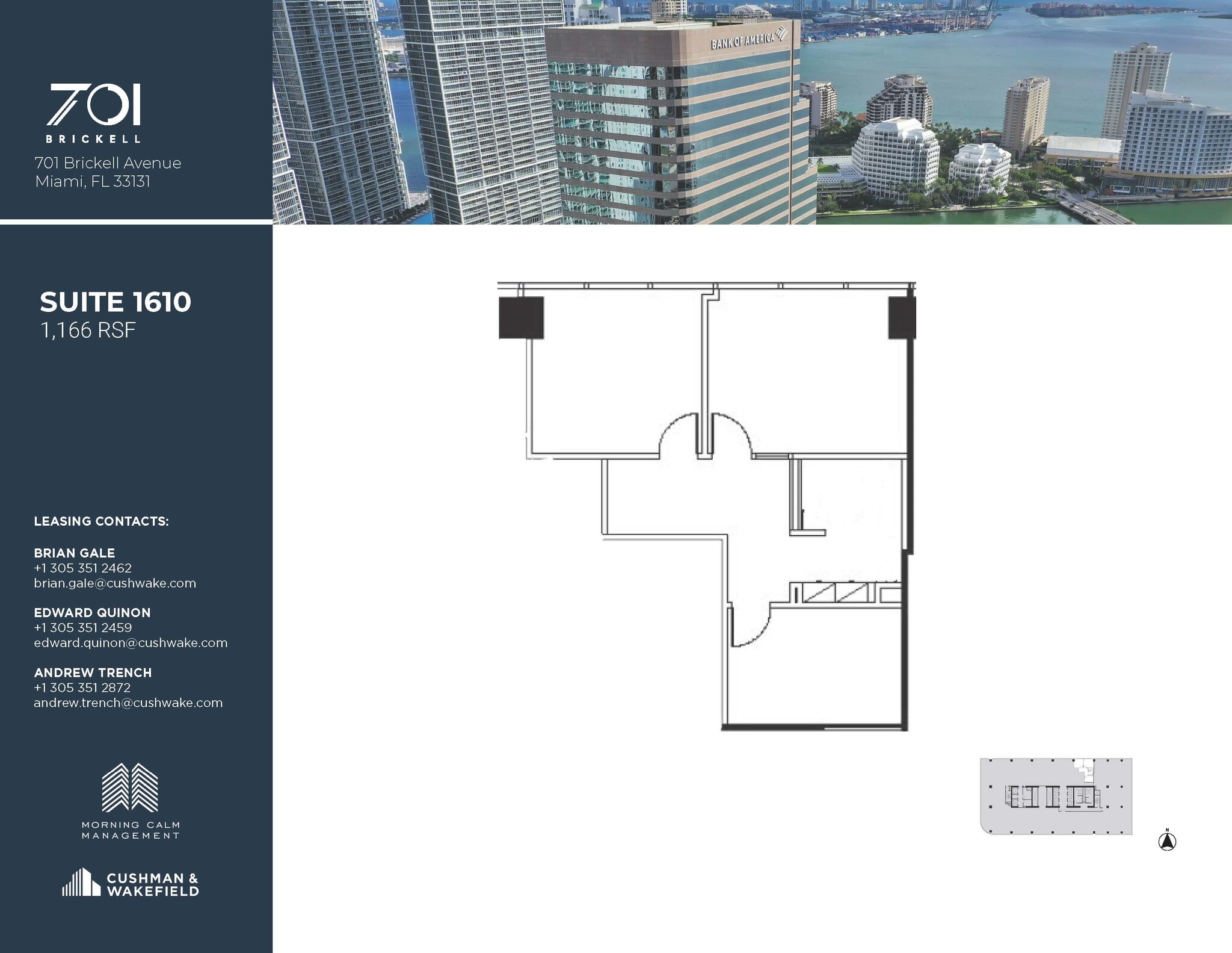 701 Brickell Ave, Miami, FL à louer Plan d’étage– Image 1 sur 1