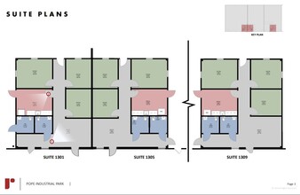 1301-1317 Transport Dr, Raleigh, NC à louer Plan d’étage– Image 2 sur 2